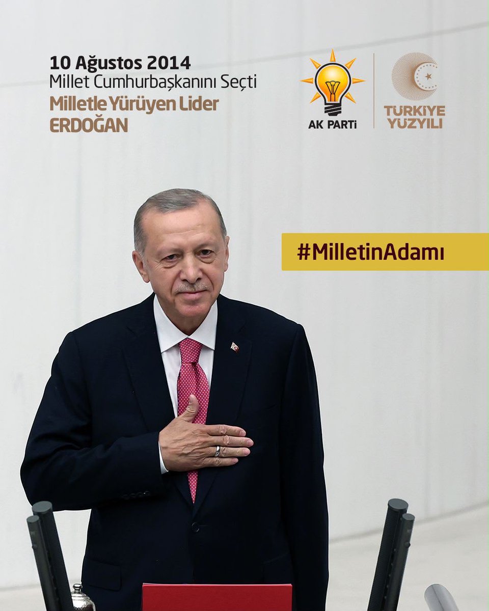 ademyesildal's tweet photo. “Ben bu dünyada Milletten başka bir güç tanımıyorum” diyerek;

İlk defa doğrudan milletimiz tarafından Cumhurbaşkanı seçilerek tarihe geçen 

Milletle Yol Yürüyen Lider Erdoğan. 

#MilletinAdamı
#TürkiyeYüzyılı https://t.co/kqO0QzFZic