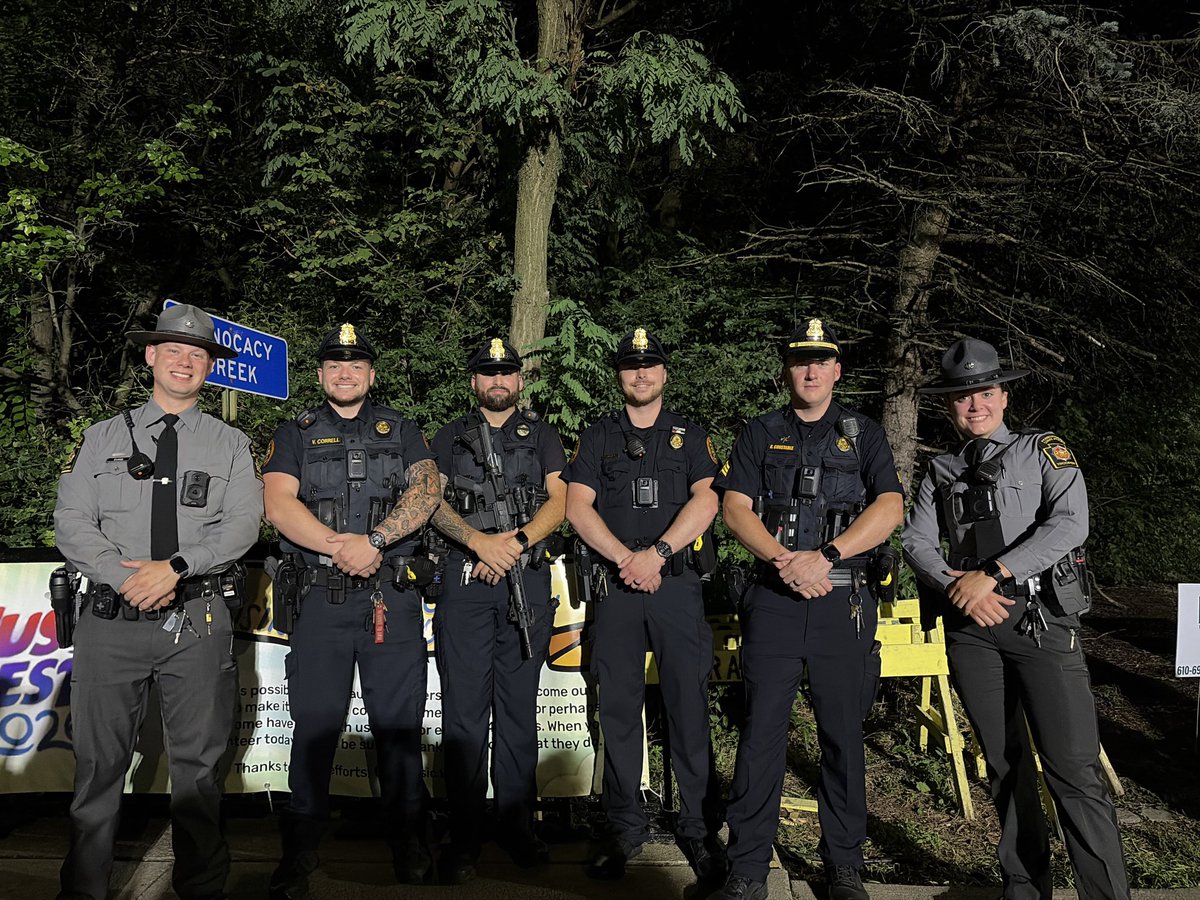 PSPTroopMPIO's tweet photo. Troopers teamed up with @BethlehemPolice to provide a safe and enjoyable experience for @Musikfest crowd throughout the week. https://t.co/coBGcuzcIn