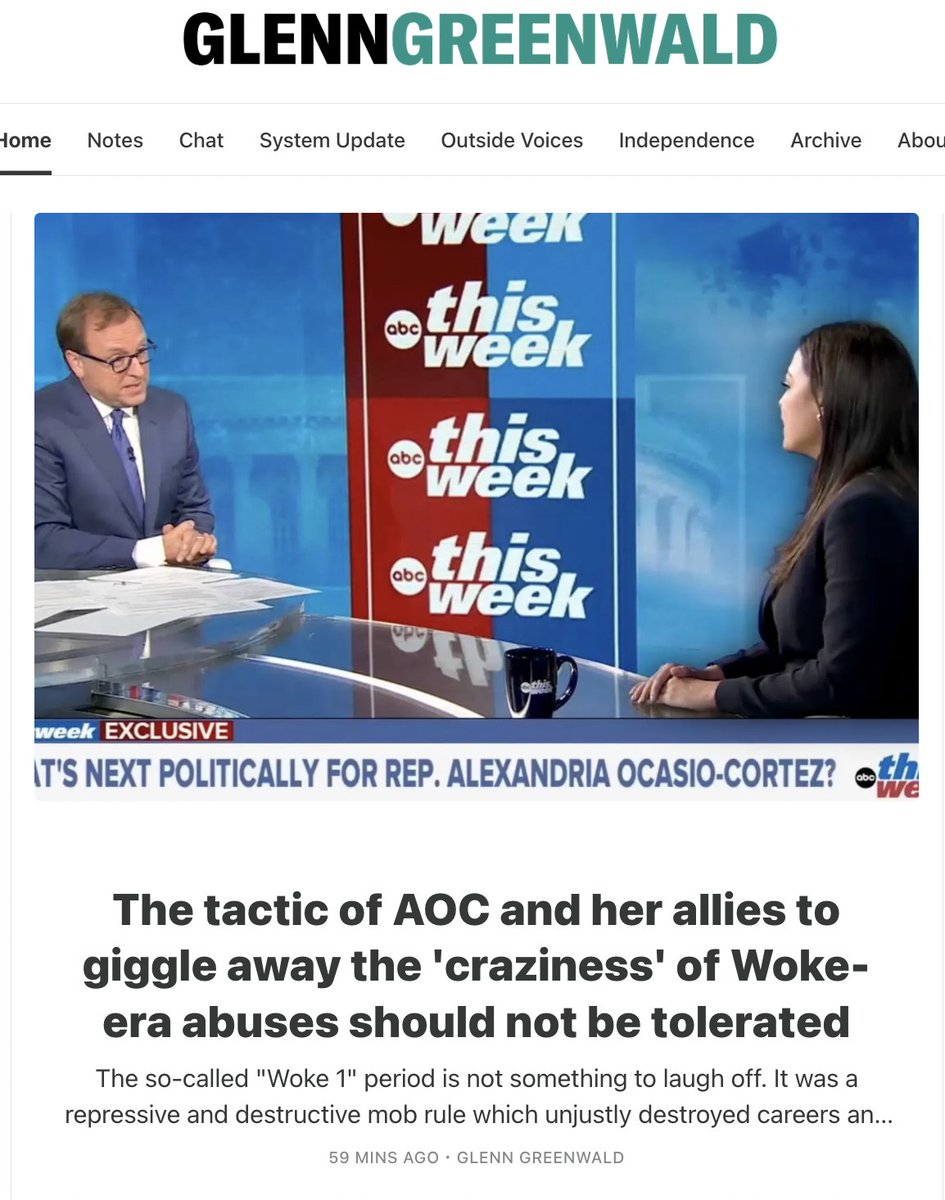 ggreenwald's tweet photo. If AOC and her allies want to renounce the ideas they aggressively imposed just a few years ago - now that they are deeply unpopular - that is, one could argue, positive.  But the worst trait in leaders is obeying social pressure to spout deranged ideas:

https://t.co/3xJ5iTB04H https://t.co/UH2FMSr2pI