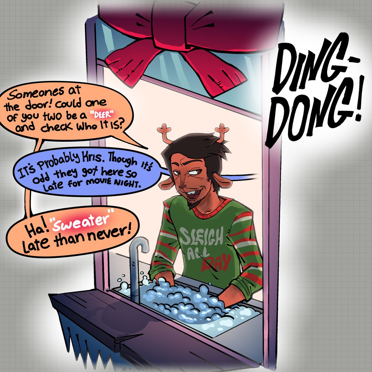 pineapplesugr's tweet photo. Christmas Carol. #deltarune comic 
( 1 / 5 ) 🧵 https://t.co/jAfDNZV4y0