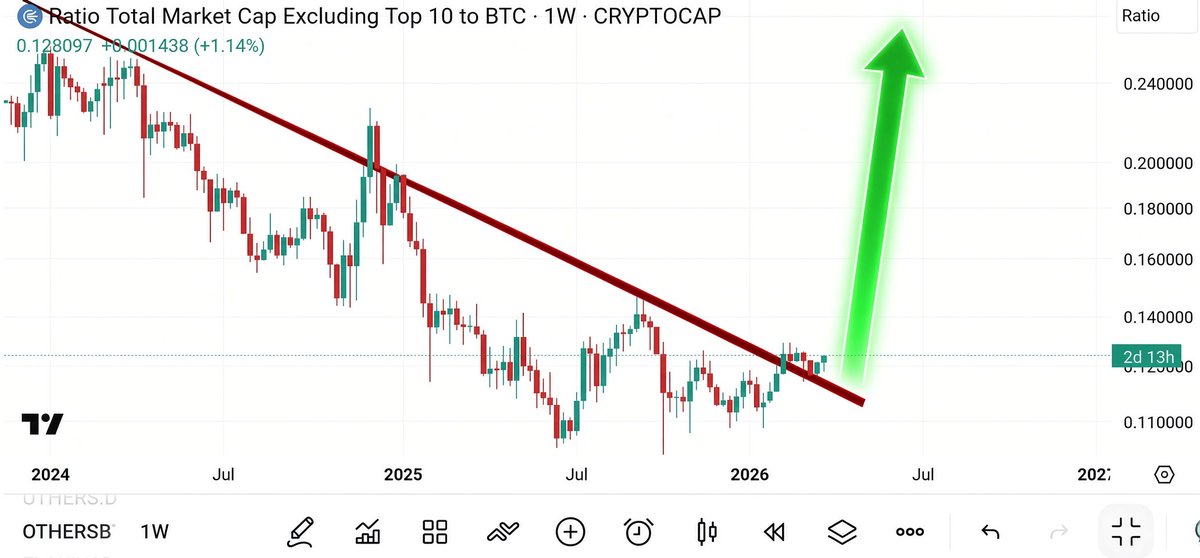 1000xgirl's tweet photo. Altcoins can easily 10x or 100x in the next few weeks or months 💥🚀 https://t.co/7SSCeeQnE7