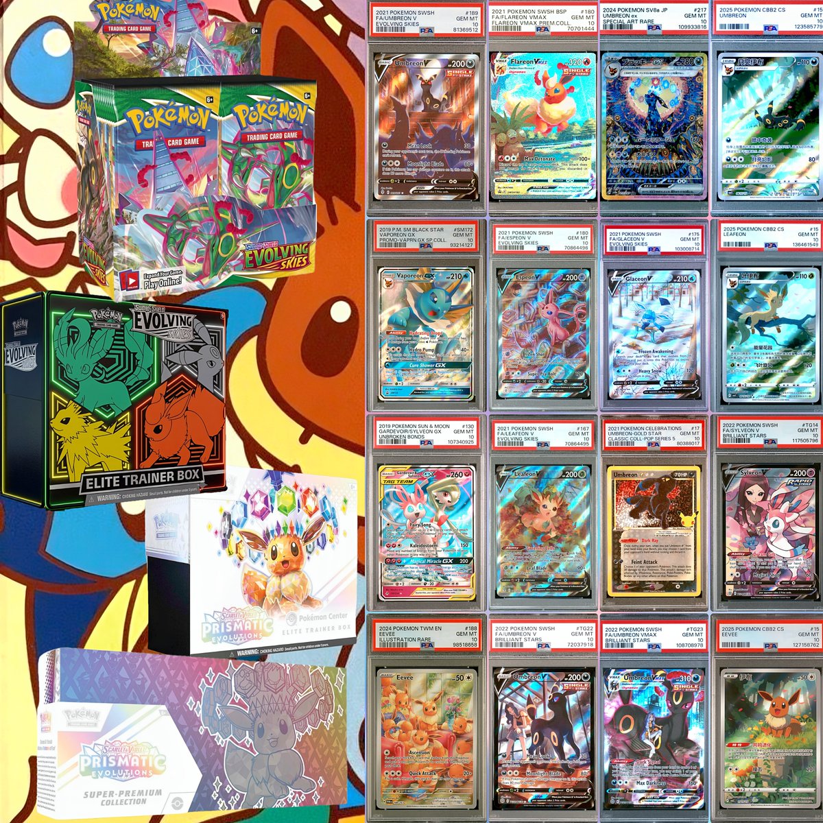 DannypTCG's tweet photo. The chase for the Evolving Skies Booster Box begins in 2 days!

Eevee and all of the Eeveelutions will be joining in on the fun.

You know what to do to stay up to date and see when these boxes go live.

THESE BOXES GO LIVE THIS WEDNESDAY AUGUST 12TH AT 5 PM PACIFIC TIME! https://t.co/4eqZpm0Ul4