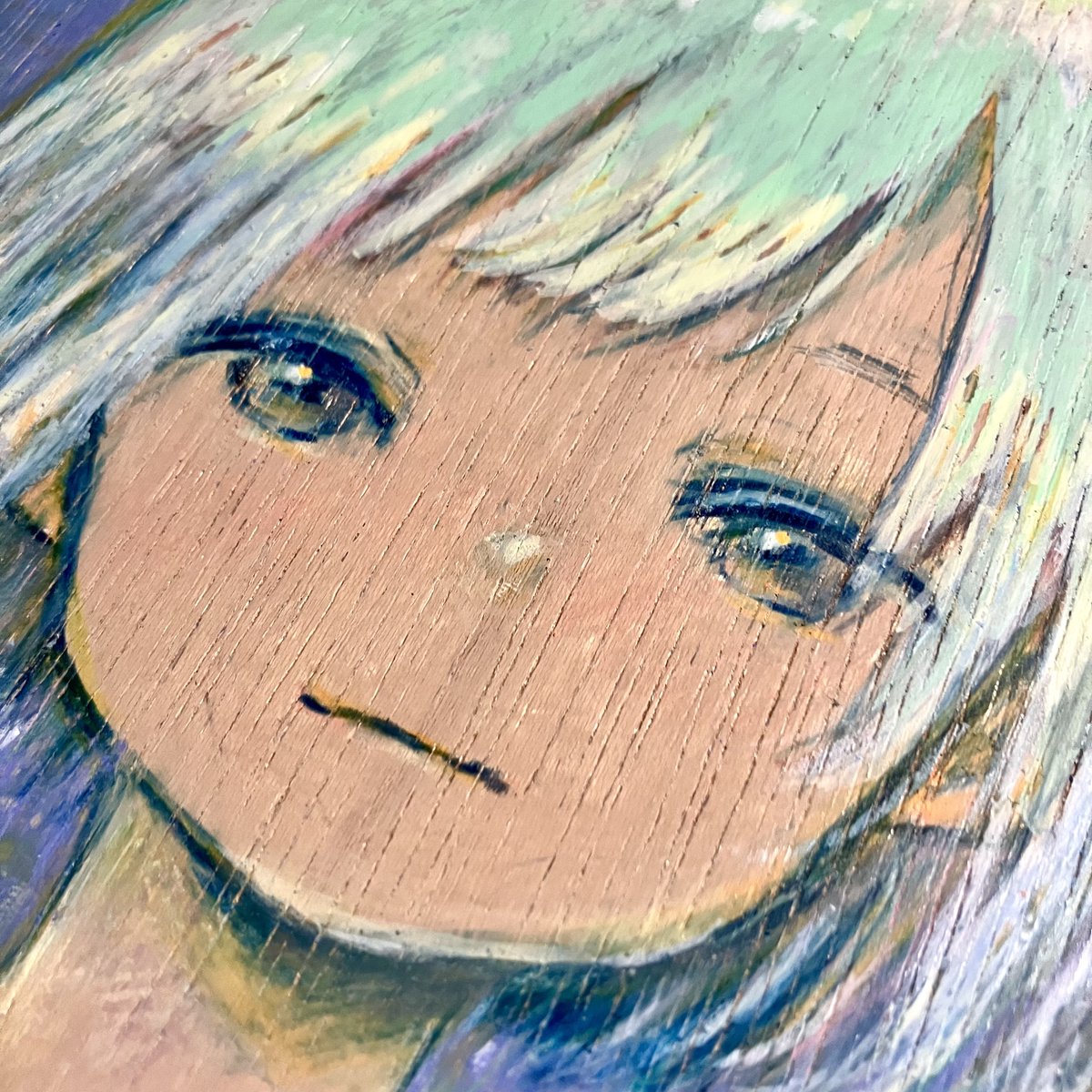 ichita_sukemaru's tweet photo. 🐊おしらせ🐊
大変ありがたいお声がけをいただきまして、描き下ろしの原画を３点展示販売します。いつも拝見している方々👀✨とご一緒できるということで恐縮しつつも、とても楽しみです！　アクリル絵具で描いた絵とパネルに色鉛筆でゴリゴリ描いた絵をよろしくお願いします💫 https://t.co/SDLqrcAdDY