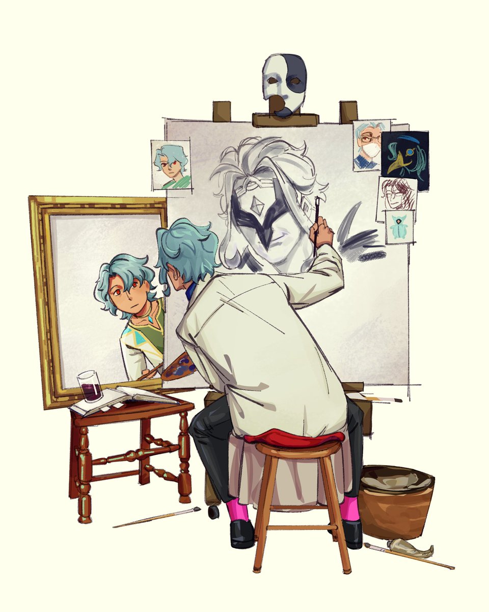 DrawsRy's tweet photo. This is so messy but whatever
#Dottore #Zandik https://t.co/ybCDAOmKyE