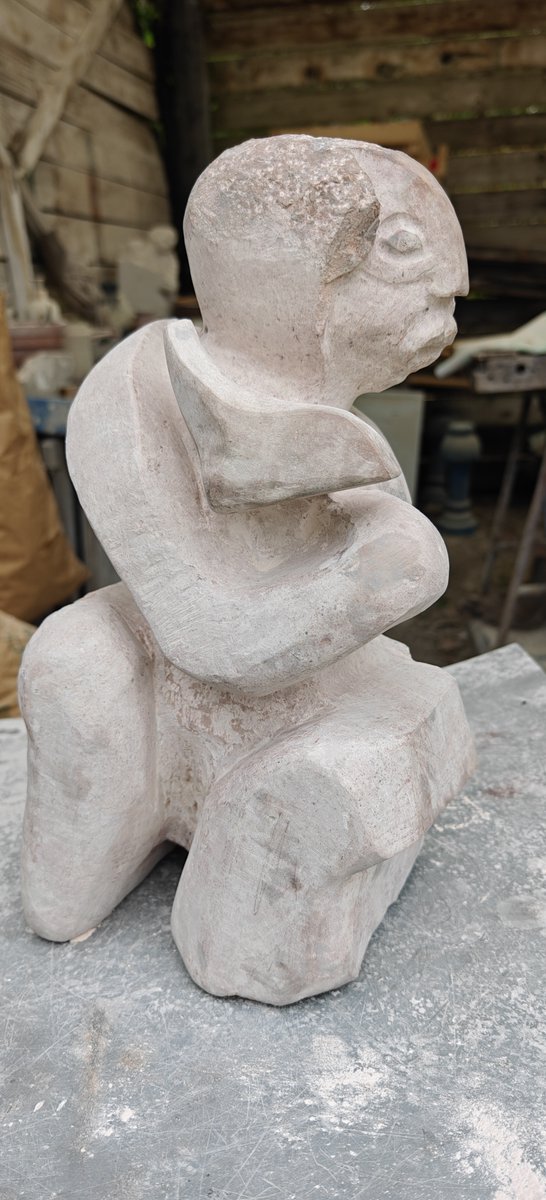 HantevilleF's tweet photo. En cours de réalisation #Sculpteur #Sculptors #FabienneHanteville #frenchwomanartist #Pierre #Grès https://t.co/Bt6QRyEIwF