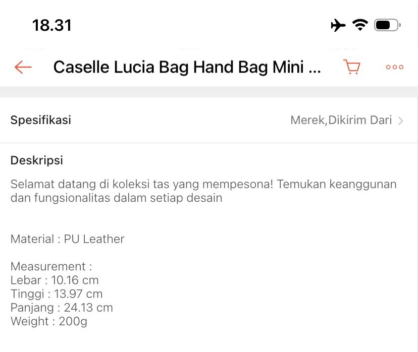 VantaNebula's tweet photo. Preloved Lucia Bag by Caselle
Good condi, hanya dipakai sekali aja
Masih lengkap dgn dustbag dan tali panjang
Ukuran terlampir di foto ketiga ya guys
75k aja yuk https://t.co/eiBA6wlUV3