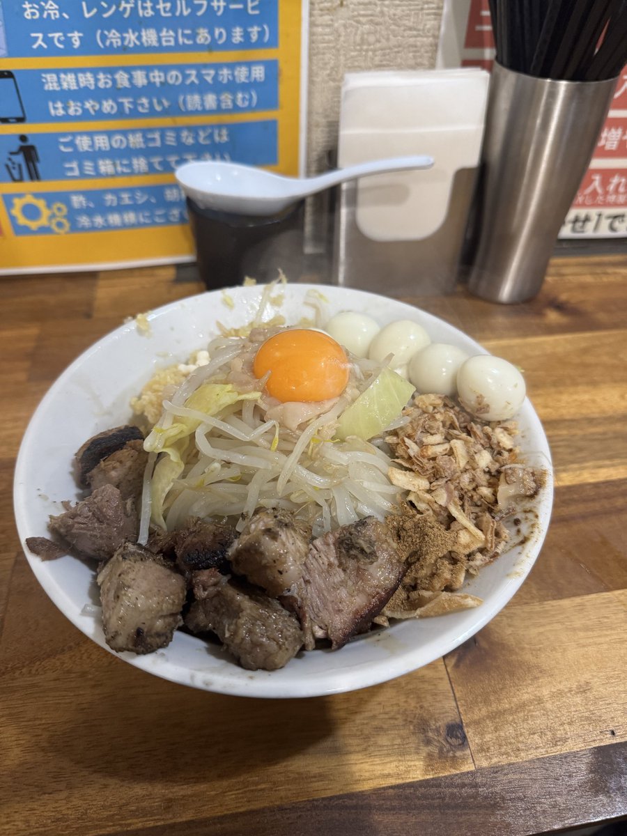 BPBWJP's tweet photo. 2026/04/06 @東京都昭島市 自家製麺まさき https://t.co/oHR8yDUMeq