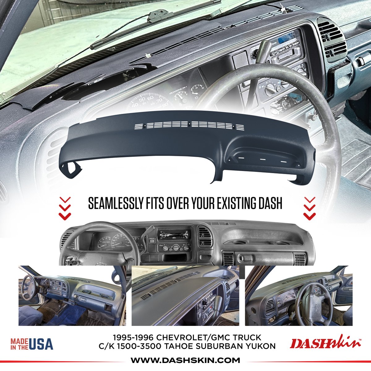 dashskin's tweet photo. No more sun-cracked, faded, falling-apart dash pads. DashSkin fits right over your factory dashboard and looks like it came that way from the plant.
https://t.co/PWKMtneTri https://t.co/bKcl3uNo3B