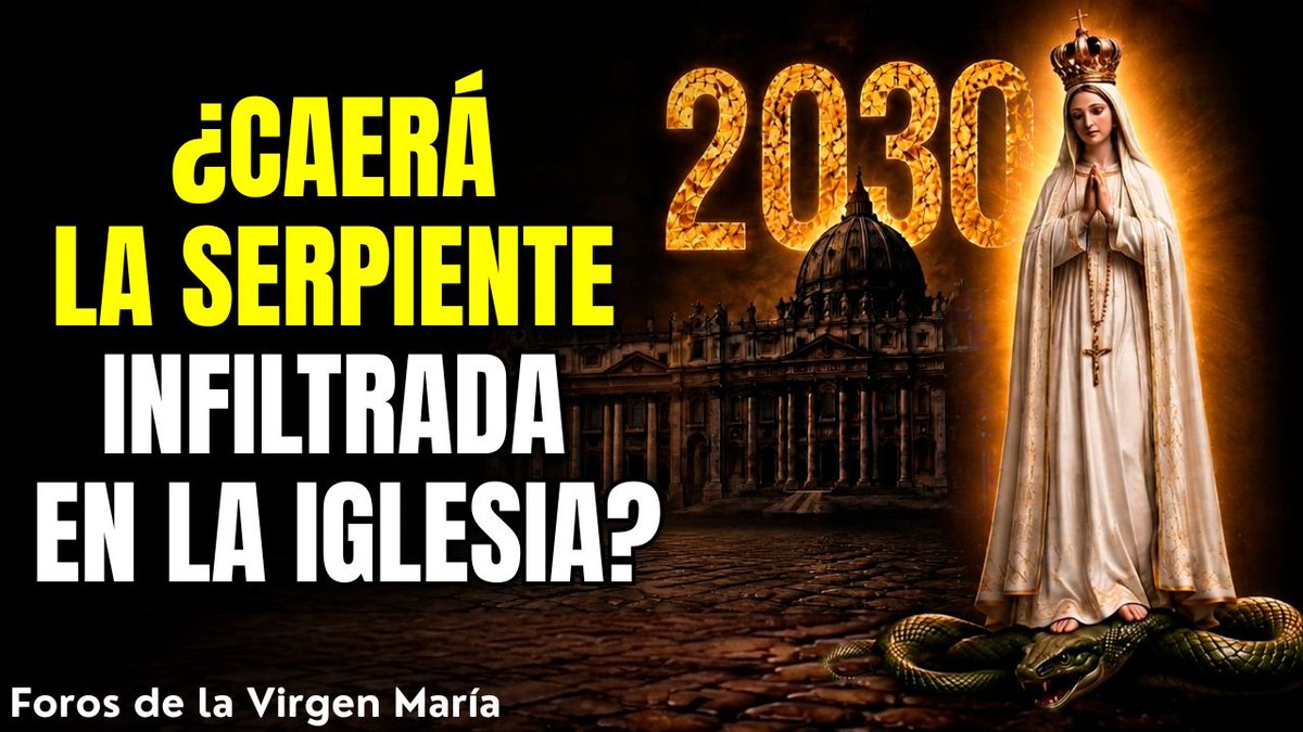 forosvirgen's tweet photo. 🎬 ¡2030! ¿Terminan los 70 Años de Confusión en la Iglesia?
Ver video 👉 https://t.co/mM1Ix6TCyH
#TercerSecretoDeFatima #Profecias2030 #MedallaMilagrosa #ProfetaDaniel #ConcilioVaticanoII #MisaTradicional #ForosdelaVirgenMaria https://t.co/tmQcGyeJmg