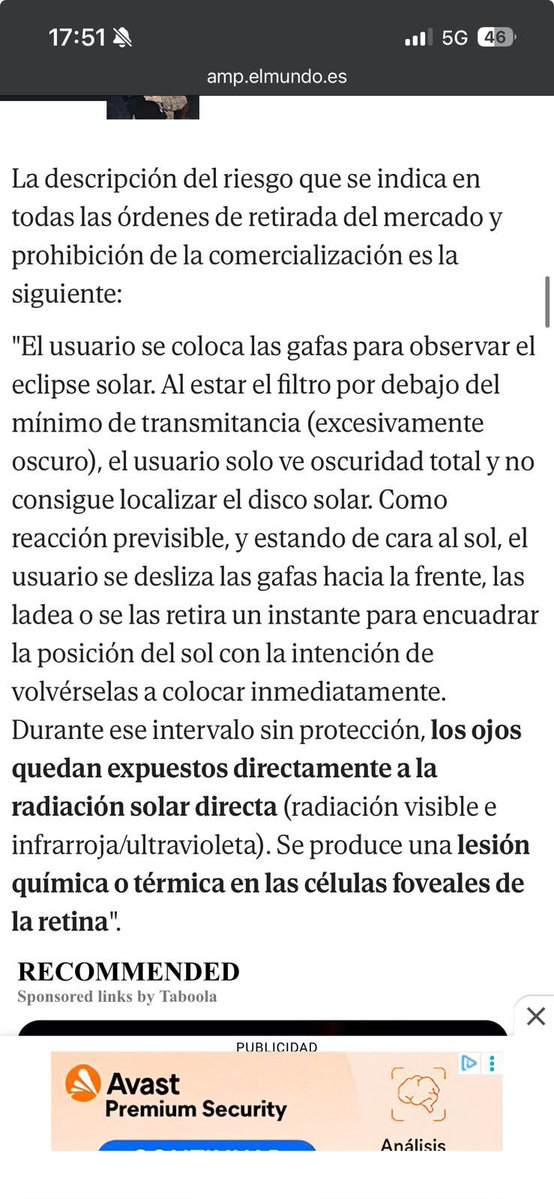 javatuno's tweet photo. @ninidan24 @konpety Vaaale veo q con no ser un pedazo de pardo no hay problema, joder. Creía q las retiraban porque el filtro no valía, no por esto. https://t.co/T2f59ra8Wq