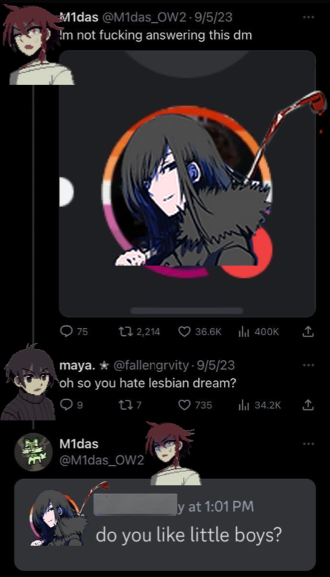 shaattersound's tweet photo. Ayo lesbian mio https://t.co/nxjhRjnipi