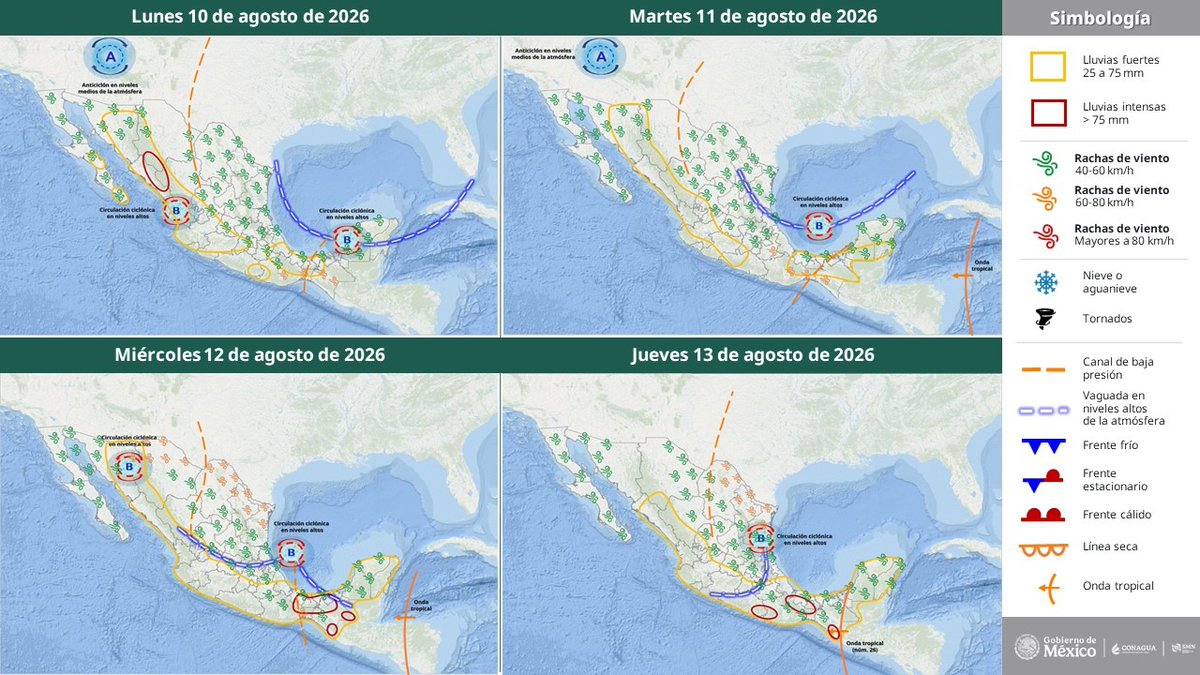 cepcsonora's tweet photo. ⛅ - #Clima: Pronóstico del Tiempo

Hermosillo, Sonora a 10 de agosto de 2026.- lunes basándose en la valoración y análisis de la información meteorológica en general y con base en información del Servicio Meteorológico Nacional y diferentes fuentes oficiales https://t.co/8bFPnSzCXN