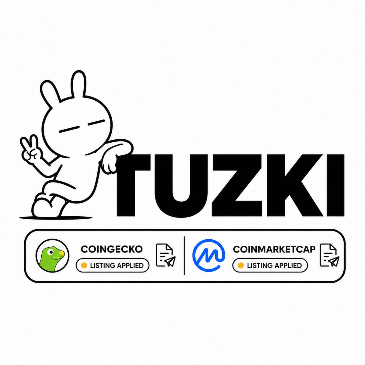 Tuzki_Official's tweet photo. $TUZKI has applied for @coingecko &amp; @CoinMarketCap https://t.co/EZTpgsShvL