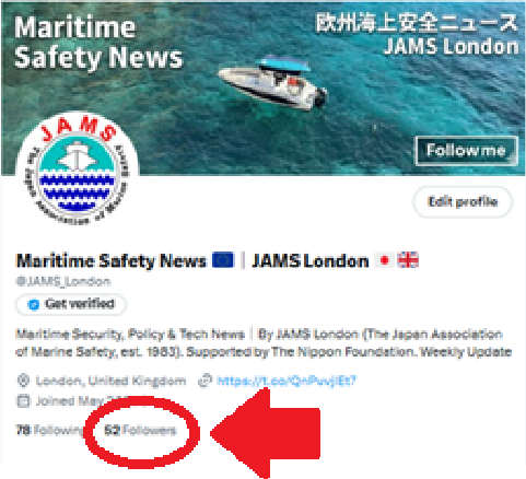 Maritime_InfoUK's tweet photo. 🎉 祝・フォロワー500名

実はこちらのアカウント、2022年5月に開設したのですが、今年1月時点ではフォロワー数、約50名でした。

それから、投稿頻度を少しずつ増やしてきました。
そして、皆さんがいいねやリポストをしてくださったおかげで、ついに500名に到達しました！

嬉しいので、これからは1日3投稿を目標に頑張ります。

いつも見てくださって、本当にありがとうございます🙇‍♂️

※画像は今年の1月時点のフォロワー数です。