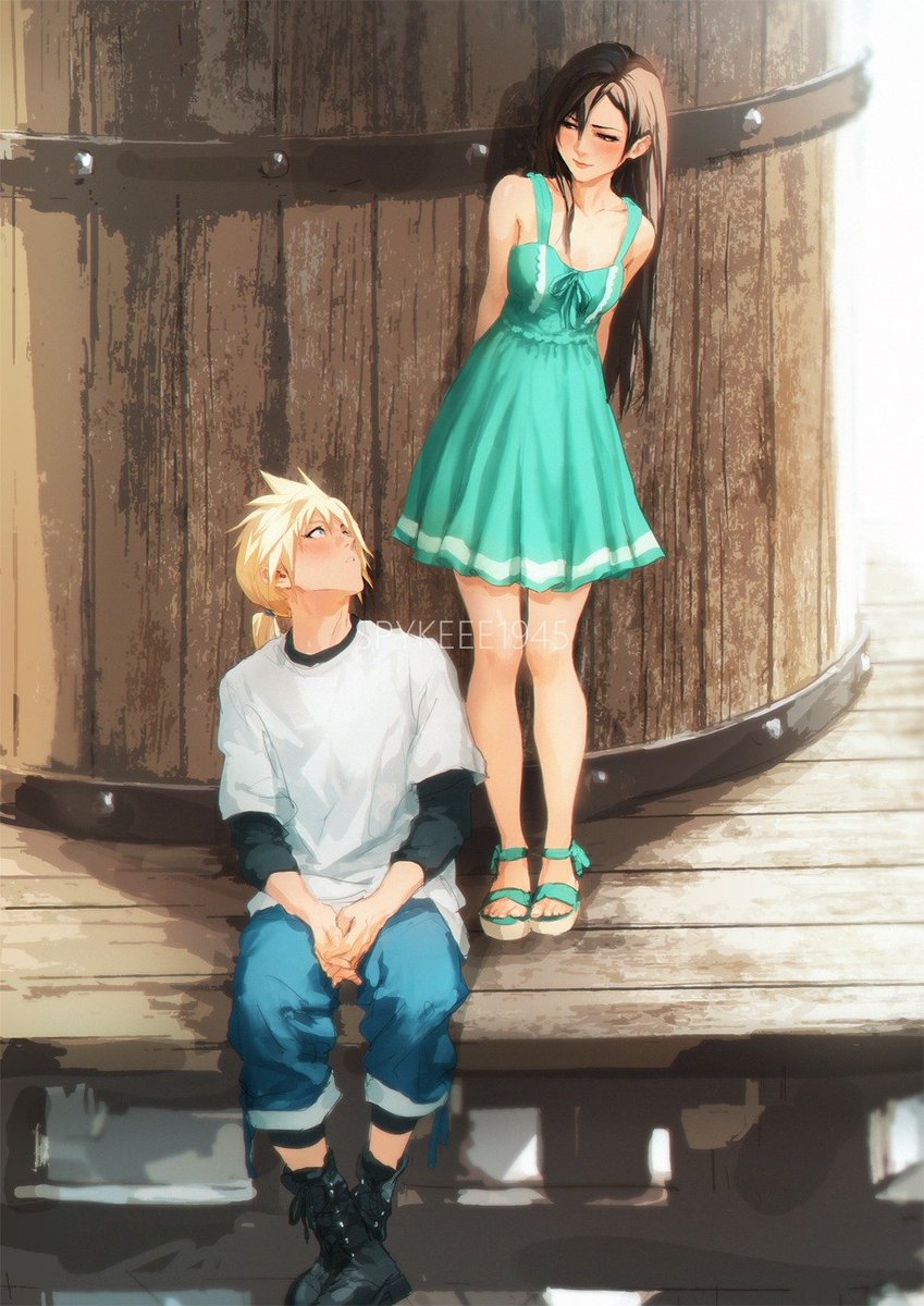 SPYKEEE1945's tweet photo. My brain is still here. 💙

#FF7 #Cloti #クラティ https://t.co/pWJZ5PGYwU