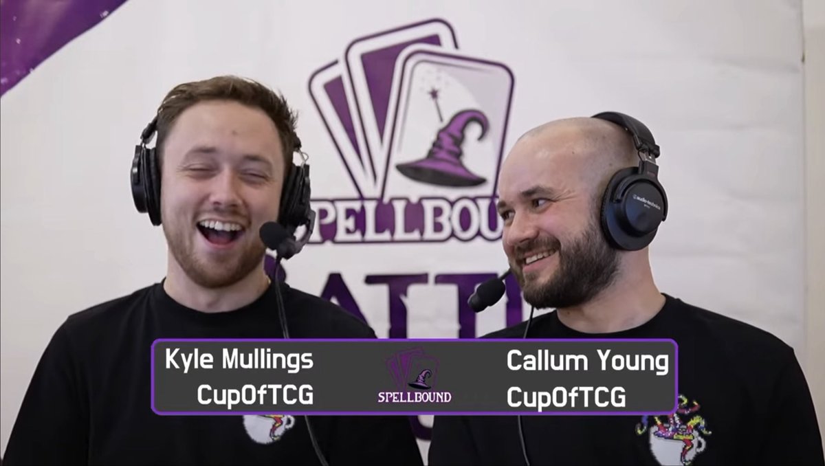 Callum_CupofTCG's tweet photo. Battlegrounds London hosted by @spellbound_game was an absolute blast. Absolute pleasure working with the @PushThePoint1 boys too. 

Always great to cast alongside the goat @CodyCasts as he preps for his first official Flesh and Blood cast next weekend at The Calling Hamburg! 🔥 https://t.co/wwmcHQNLzq