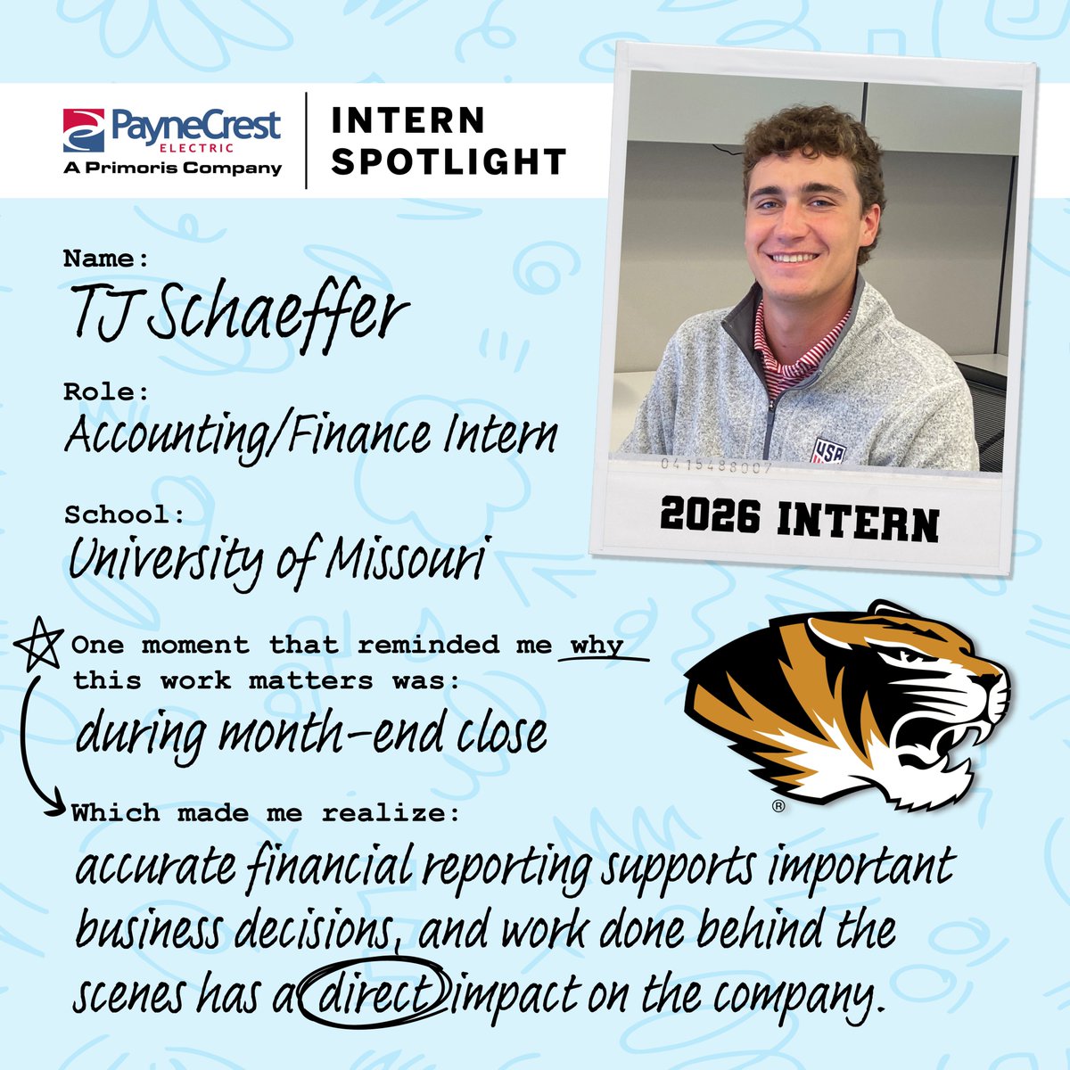 PrimServices's tweet photo. Let’s meet another group of our interns as they reflect on their time with us and share the moments that helped shape their summer.

📷Abigail Handy, TJ Schaeffer, Julio Rosiles, Shea Stauffer

#ThePowerOfPrimoris #ConstructionInternship #InternSpotlight #SummerInternship https://t.co/PzcgNivELu