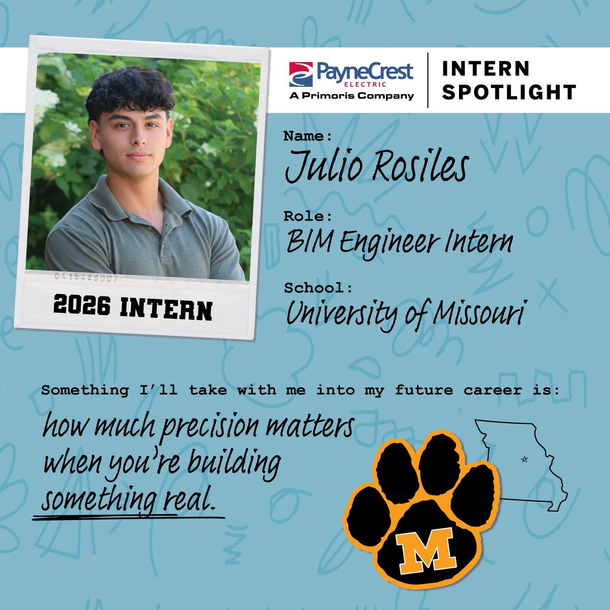 PrimServices's tweet photo. Let’s meet another group of our interns as they reflect on their time with us and share the moments that helped shape their summer.

📷Abigail Handy, TJ Schaeffer, Julio Rosiles, Shea Stauffer

#ThePowerOfPrimoris #ConstructionInternship #InternSpotlight #SummerInternship https://t.co/PzcgNivELu