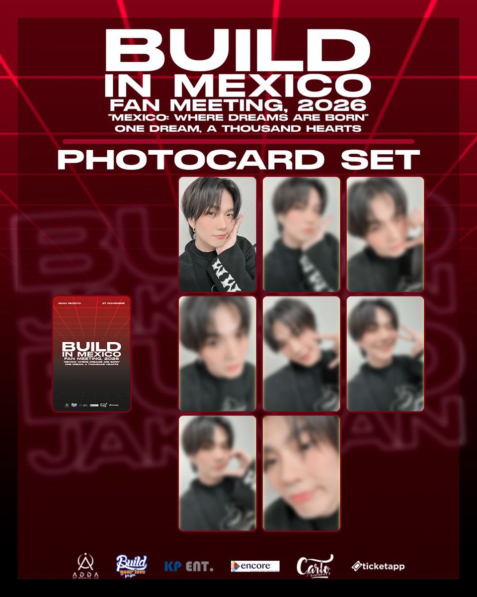 ADDAMediaTH's tweet photo. A memory to keep, a picture to treasure… 💙

We present the Official Photocard Set of the BUILD IN MEXICO FAN MEETING 2026, an exclusive collection specially created to be part of this very special experience.

Because we know that every detail matters, and we want you to have a little piece of this moment to keep with you.

Don’t miss this exclusive perk of the Fan Meeting included with every ticket tier. 

Tell us your favorite in the comments!

#BuildFMinMexico #BuildJakapan
#BuildinMexico
#Beyourluve