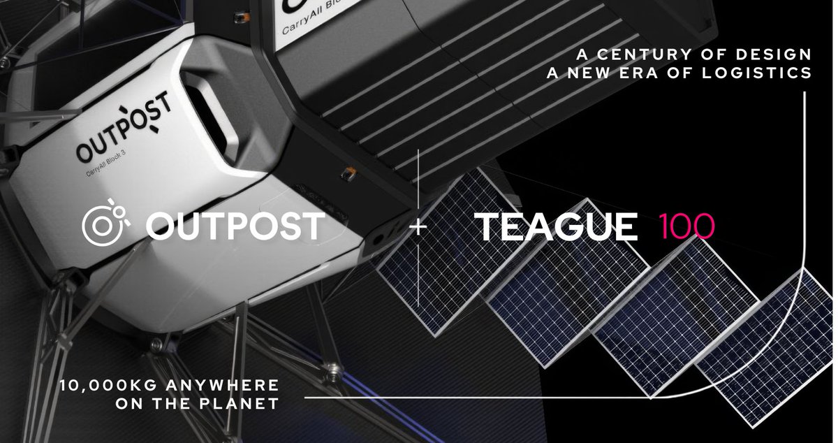 outpostspace's tweet photo. Outpost, a young company pioneering the return of cargo from space, has joined forces with @TEAGUE1926, a pillar of industrial design for the last 100 years to create a *new class of spacecraft.*

#SpaceTech #NewSpace https://t.co/EhXcTBipgE