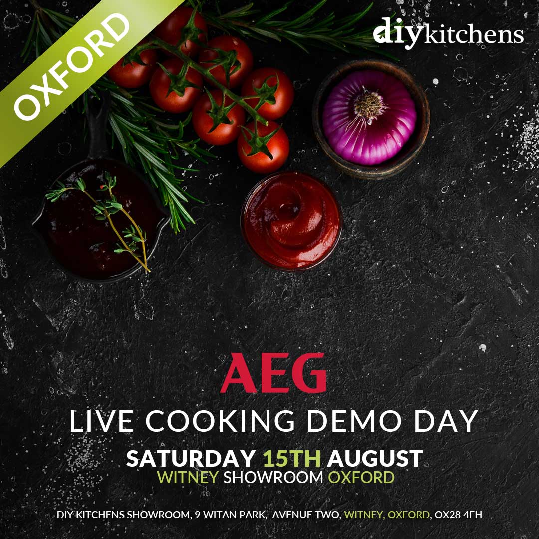 DIY_Kitchens's tweet photo. 🍳 Live Cooking Demo Day at our Oxford Showroom

Join us at DIY Kitchens’ Witney showroom in Oxford on Saturday 15th August for a day of delicious inspiration! From 10am until late afternoon.

🔗 Plan your visit: https://t.co/iwW7iSfmNd

#DIYKitchens #AEG #LiveCooking #Oxford https://t.co/DfdN8LZH88