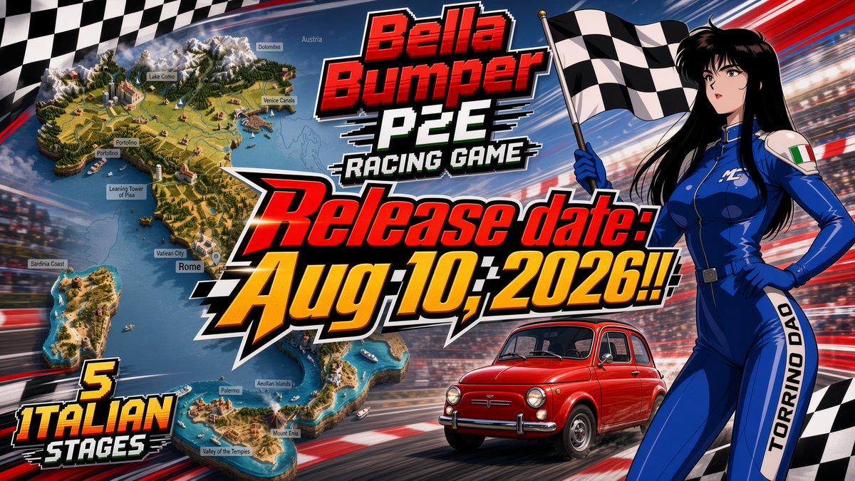 AnSaCo81's tweet photo. 🚗🏁The wait is over! 
Play, climb the leaderboard, and earn $PISTA ! 
Let's GOOOOOOOO!!!
🚦@playbellabumper
🎮 https://t.co/8A3s7XUav7 https://t.co/dfMlPiL3Ly