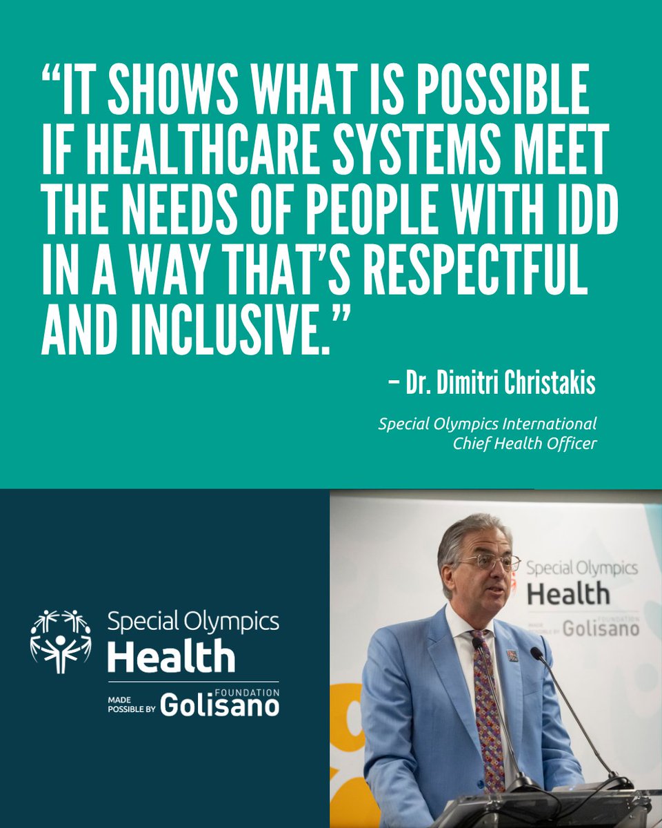 SpecialOlympics's tweet photo. 💡 In an interview with @thehealthy, Chief Health Officer Dimitri Christakis &amp; Allen Tobin discuss how programs like #SpecialOlympics Healthy Athletes® are helping close critical health gaps and supporting longer, healthier lives: https://t.co/3Hy0c35DPN #InclusiveHealth https://t.co/wf6hNJfvsX