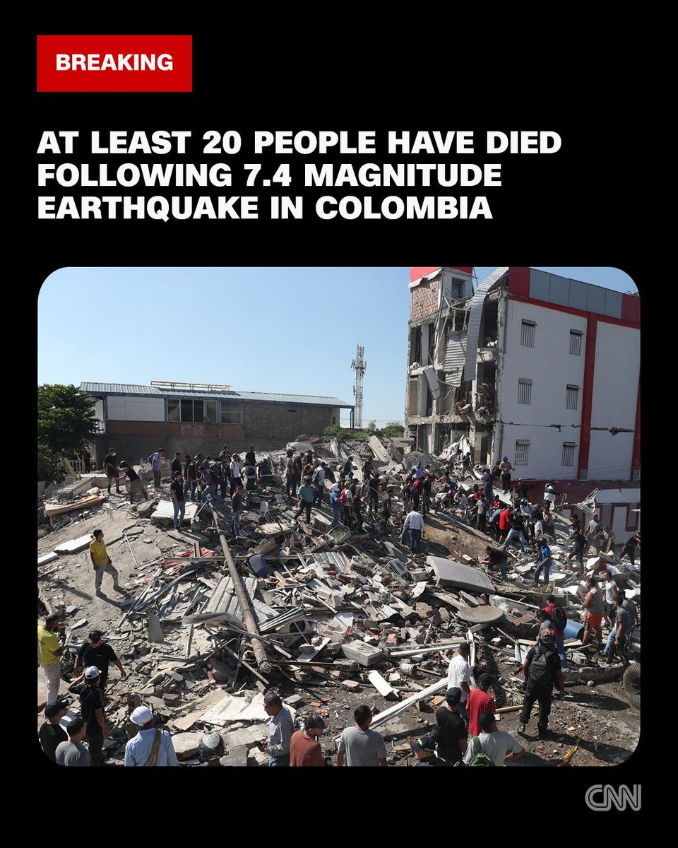CrossDonee's tweet photo. A powerful 7.4-magnitude earthquake sparks evacuations in Colombia, with tremors felt in several cities across the country. 
THE DREADFUL WORDS OF THE MEGA PROPHET OF THE LORD DR OWUOR HAS BEEN FULFILLED 
THIS IS DREADFUL 
#SignsOfEndOfAge https://t.co/znwK6RIeM1