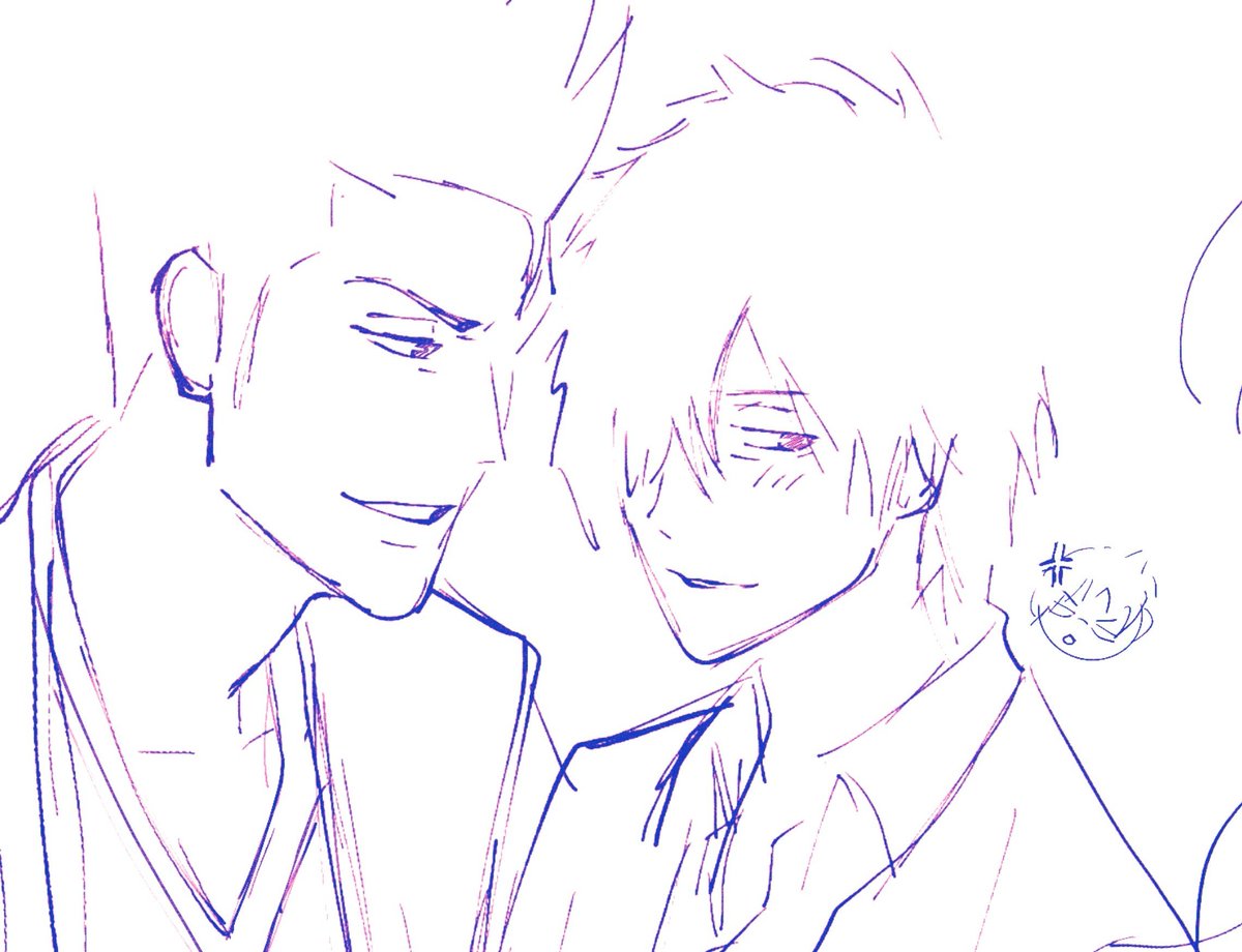 uryukisses's tweet photo. okay maybe this one i won't delete 
rits and isshin #bleachoc https://t.co/D9NuliFvk0