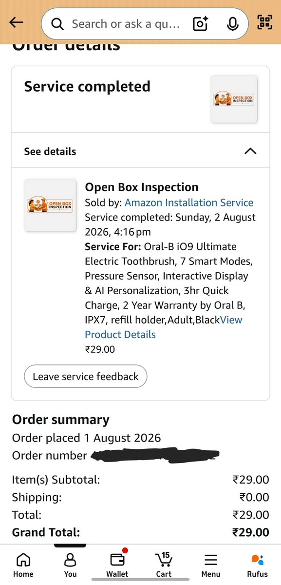 lunaticfiend's tweet photo. @sudheer_paturi @smasithick What do you mean, even Amazon is doing that now. They even add fee for the service (open box is mandatory, not optional). They open the box even more recklessly. https://t.co/6rCPilapk9