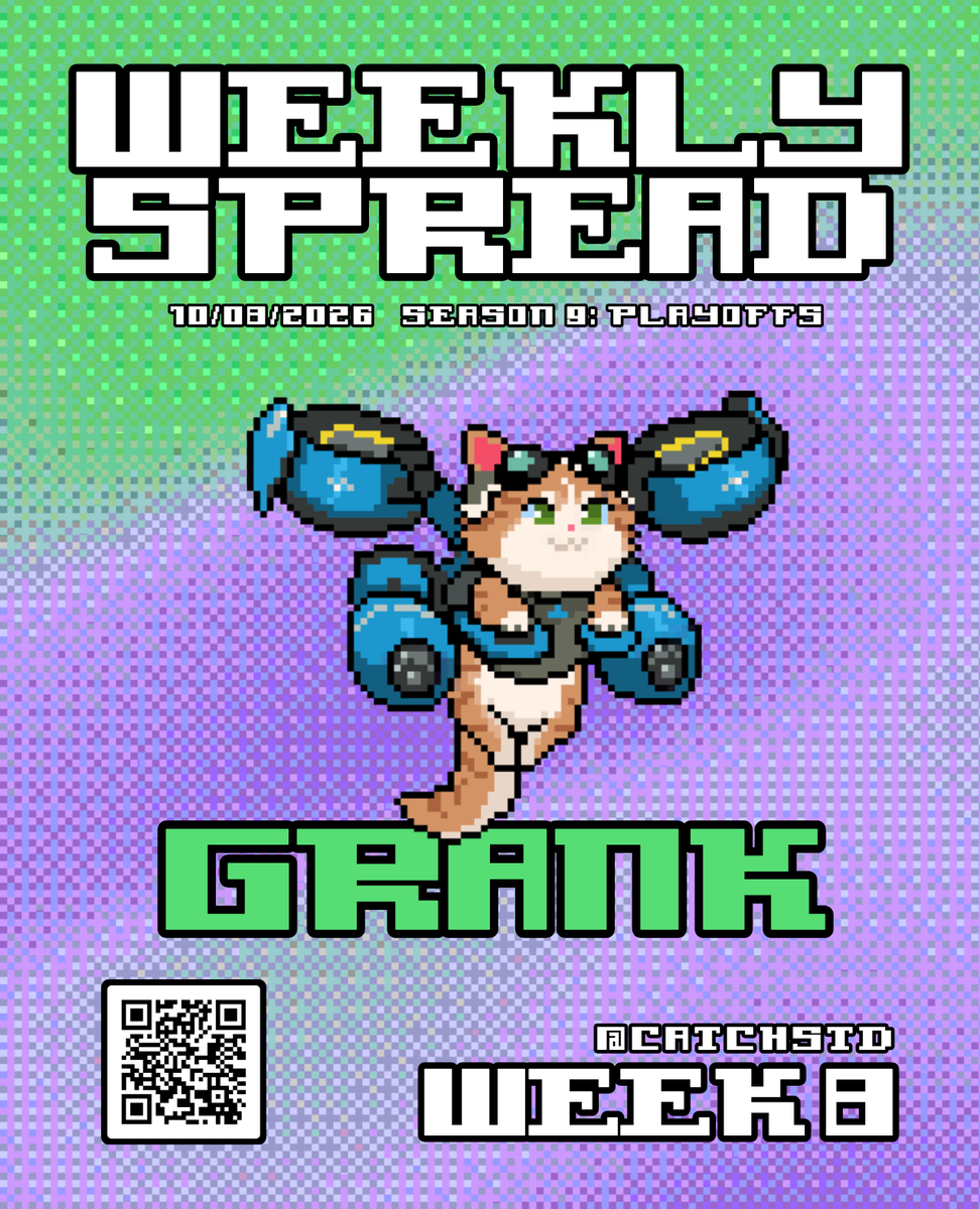 catchSTD's tweet photo. All of our teams survive the first week of playoffs. 🔥🙌

Big Wskis across the board. Let's keep this momentum rolling into week 2! 🚀💜💚

Week 8 Cover: @grank_OW 😼

#WeeklySpread | #WEARESPREADING https://t.co/K5QNzsVwxw