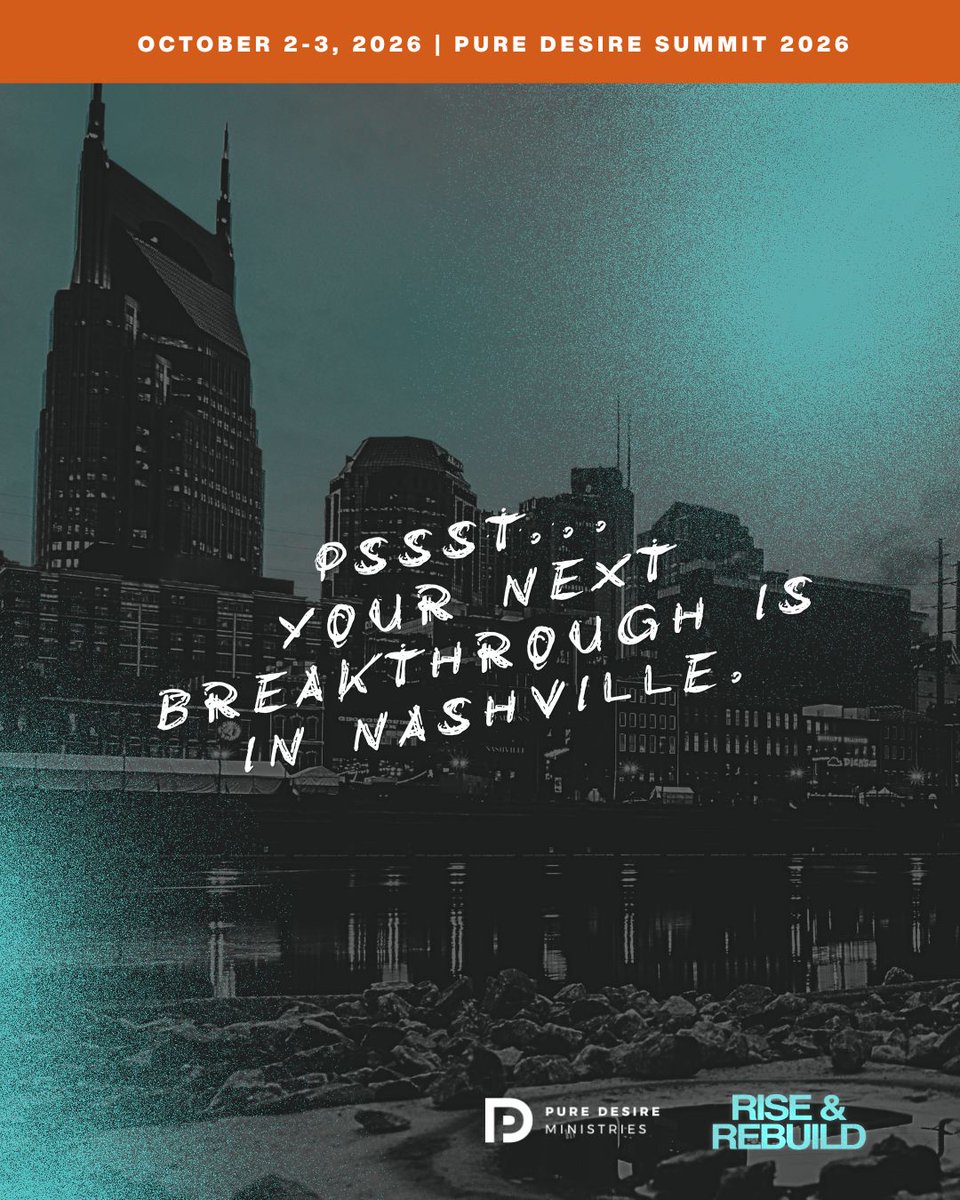 PureDesirePDMI's tweet photo. October 2-3, 2026. Pure Desire Summit. Nashville, Tennessee. Register now: https://t.co/i5V9XxIaFZ

#puredesiresummit2026 #puredesireministries #endaddiction #betrayaltraumarecovery https://t.co/OKXj08Exel