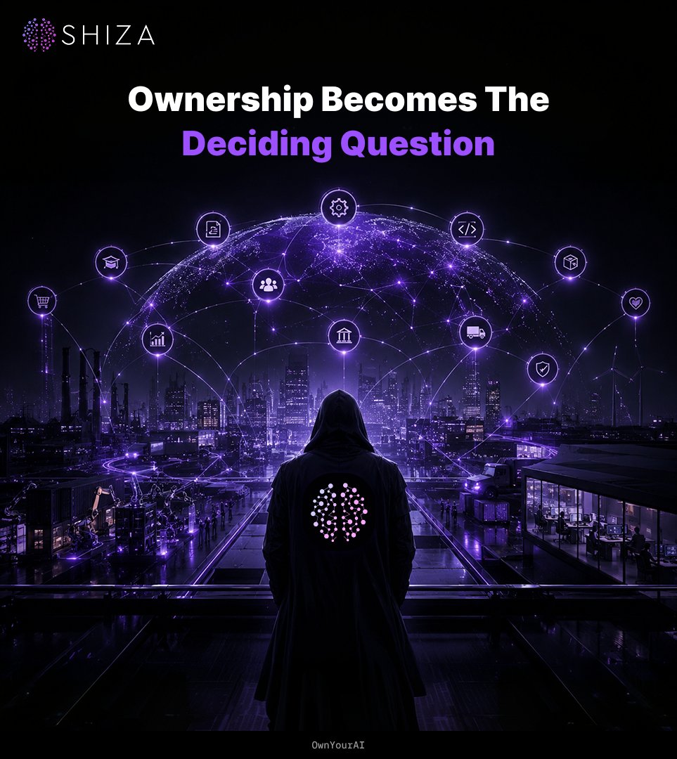 SHIZA_AI's tweet photo. Once agents start doing real work instead of just assisting with it, a new question shows up that used to not matter: 

who actually owns the intelligence doing that work, and who is accountable when it gets something wrong. 

That question is going to separate businesses more than any feature list will.
