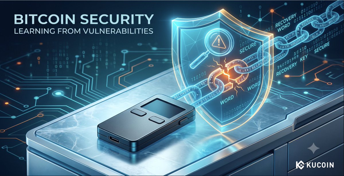 kucoincom's tweet photo. Hardware wallets are often touted as the ultimate security solution—until the seed generation itself is compromised. 🔐⚠️

A critical 5-year-old firmware flaw in Coinkite's Coldcard wallets just resulted in the theft of over 1,000 BTC ($70M+), proving that no amount of physical isolation can protect a mathematically weak seed phrase.

The latest KuCoin blog breaks down the catastrophic RNG failure:

⚙️ The Fatal Firmware Error: A 2021 update accidentally bypassed Coldcard's hardware True Random Number Generator (TRNG), silently falling back to a deterministic software PRNG seeded by predictable device metadata.
📉 Entropy Collapse: Instead of the target 128 bits of entropy, the error reduced Mk3 seeds to just ~40 bits, and later models to ~72 bits—making offline brute-force reconstruction of private keys highly practical.
🌊 The July 30 Sweep: Attackers exploited this math flaw to drain 1,196 Bitcoin addresses in just 41 minutes, sweeping funds without ever needing physical access to the devices.
🛡️ The Mitigation Reality: If your seed was generated on vulnerable firmware without external dice rolls, it is compromised. Updating the firmware does not fix an already weak seed—you must generate a new one entirely.

Is it time to rethink how we verify hardware wallet entropy? Read the full technical autopsy and migration guide here: https://t.co/mcz4NtLcLW