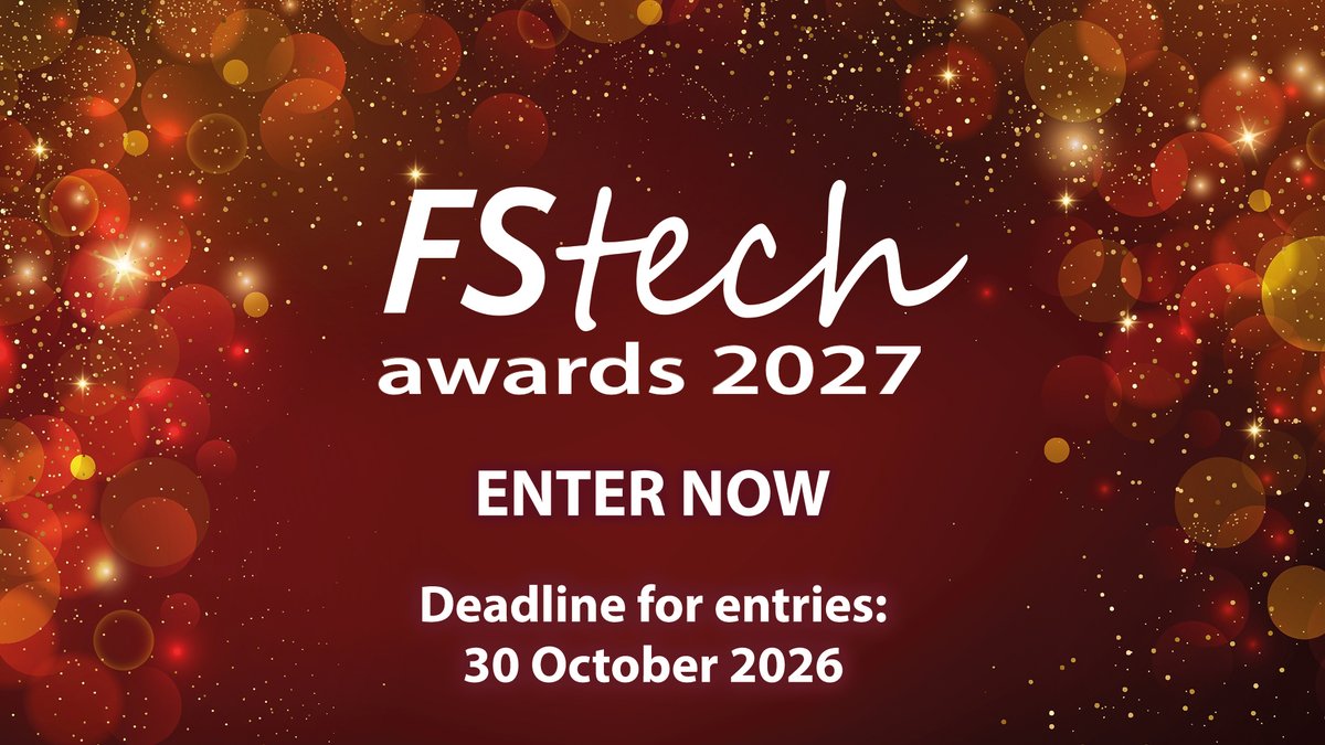 ChurchInt's tweet photo. Your team has delivered something brilliant. Now get it recognised
Entries are open for the #FStechAwards 2027, with 36 categories celebrating technology &amp; innovation across financial services.
Deadline: 30 Oct
👉 https://t.co/jsxzRSLXFz https://t.co/o84XywoumK