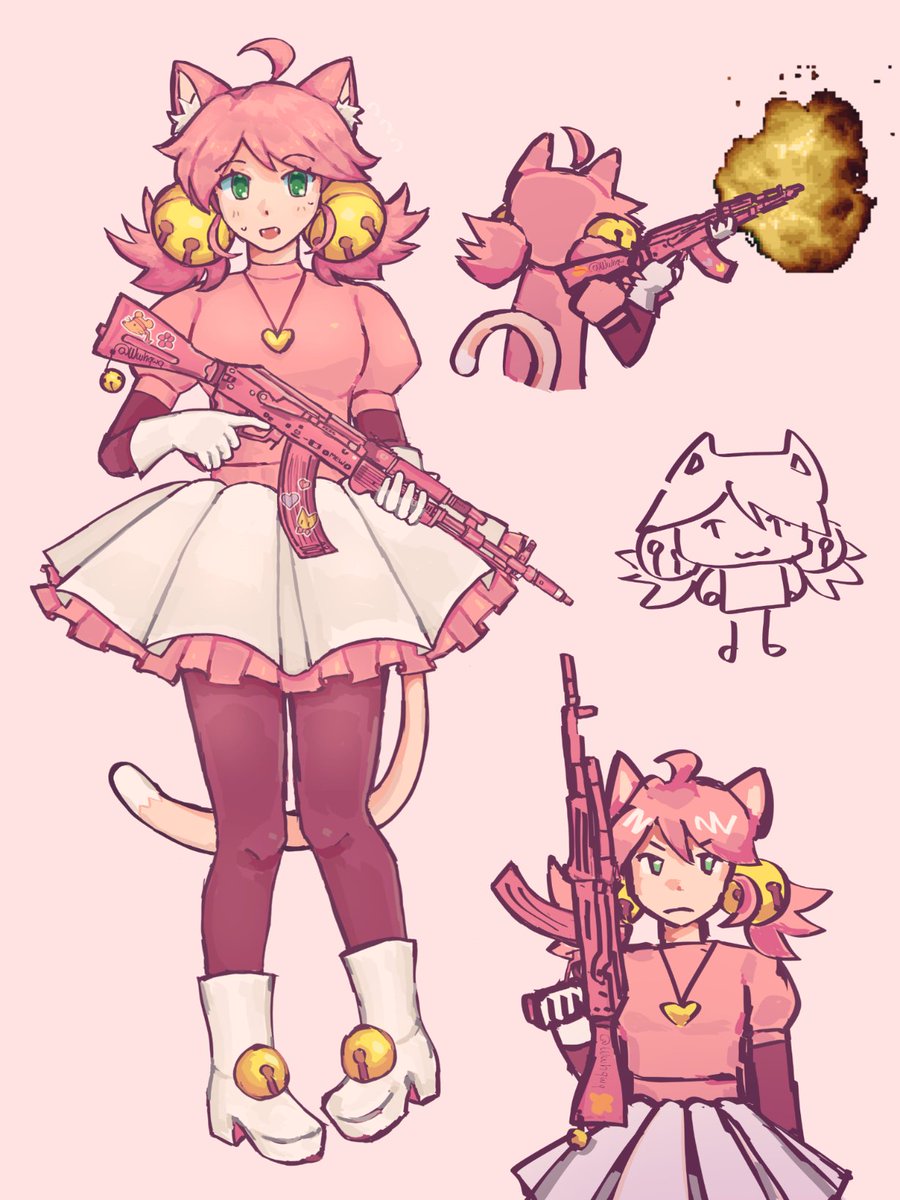 Wwhqwq's tweet photo. She's a mew mew girl with a magic ak
#deltarune https://t.co/NsubiCuJgE