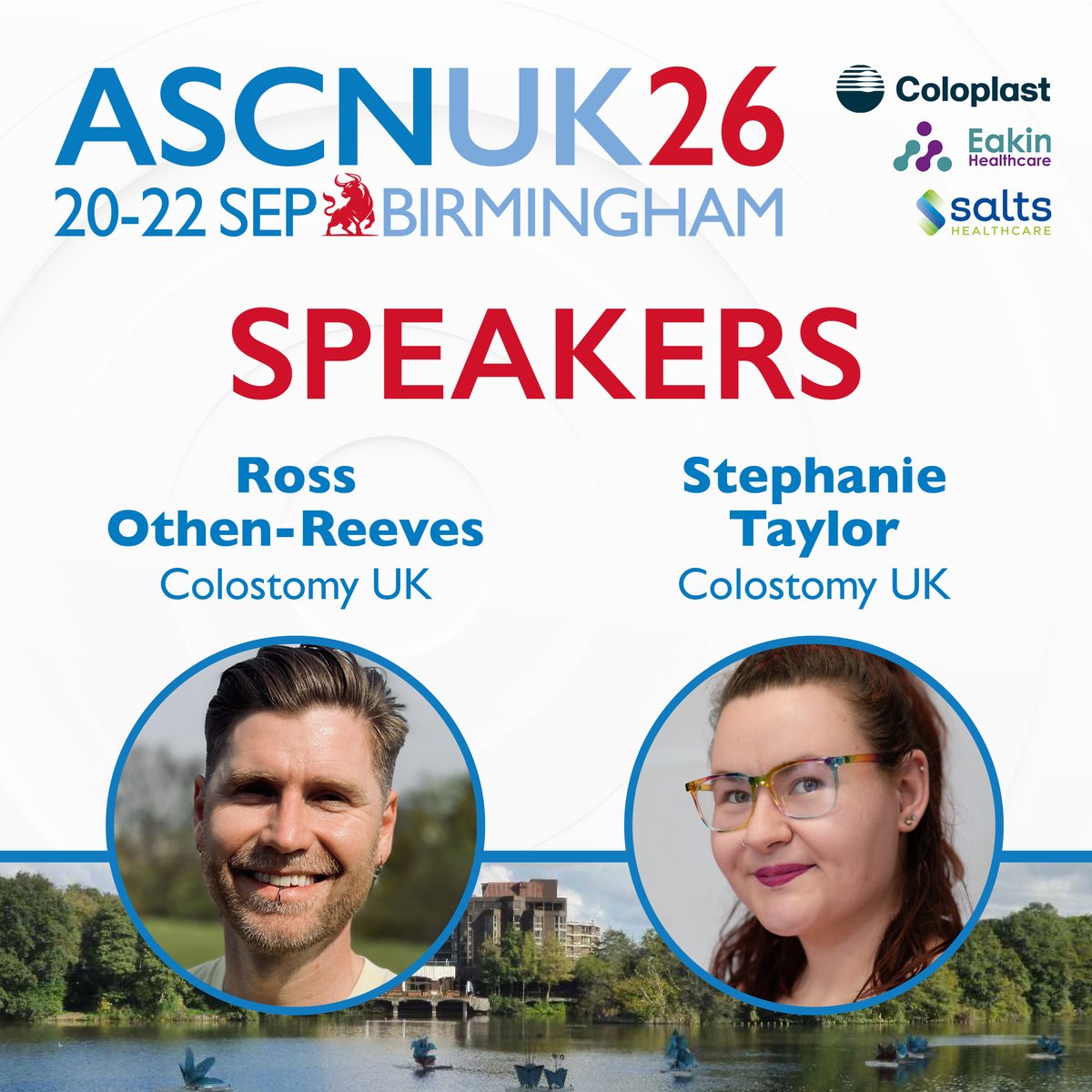 ASCNUK's tweet photo. Hear from Ross Othen-Reeves and Stephanie Taylor of Colostomy UK at ASCNUK26. Together they will present on "Centring Lived Experience and Subject Specialists in the Co-Production of Sexual Wellbeing Stoma Care Support".

#ASCNUK26 #Stoma #StomaCare https://t.co/uOcwFglqKQ