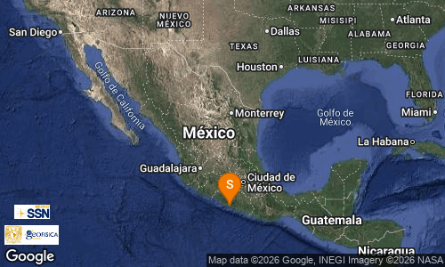 SSNMexico's tweet photo. SISMO Magnitud 4.4 Loc  6 km al SUROESTE de  ATOYAC DE ALVAREZ, GRO 10/08/26 09:49:49 Lat 17.19 Lon -100.48 Pf 34 km https://t.co/TxQ3O1QAgY