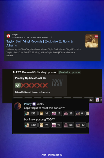 TSwiftBase13's tweet photo. A Taylor Swift website is currently awaiting an update, fueled by strong rumors that she could announce her debut TV this week. Last week, an insider also claimed that over 250K vinyls had arrived at her warehouse. https://t.co/ArXibjQx0T