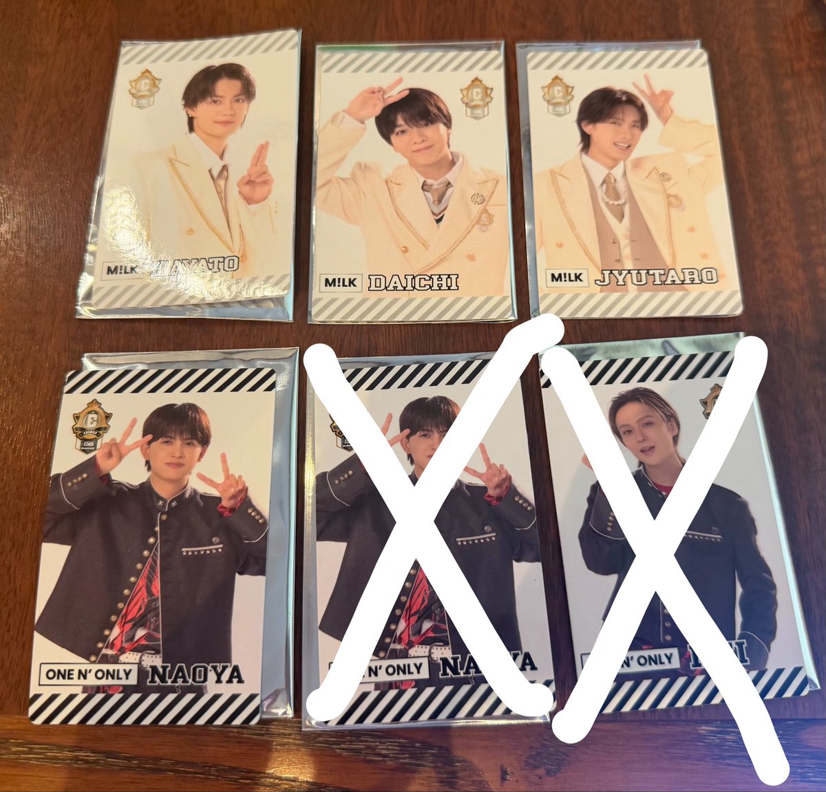 y____g28's tweet photo. EBiDAN 15th Anniversary 15周年 POPUP ポップアップ 交換 トレカONE Ｎ’ ONLY ワンエン

【譲】佐野勇斗、塩﨑太智、山中柔太朗、NAOYA

【求】TETTA

ケース付きトレカ(トレカのみ)の交換です。
以降都内手渡しまたはエビライ(13日、15日)での交換希望です。
お気軽にお気軽にお声掛けください。 https://t.co/M8LOGM6xs7
