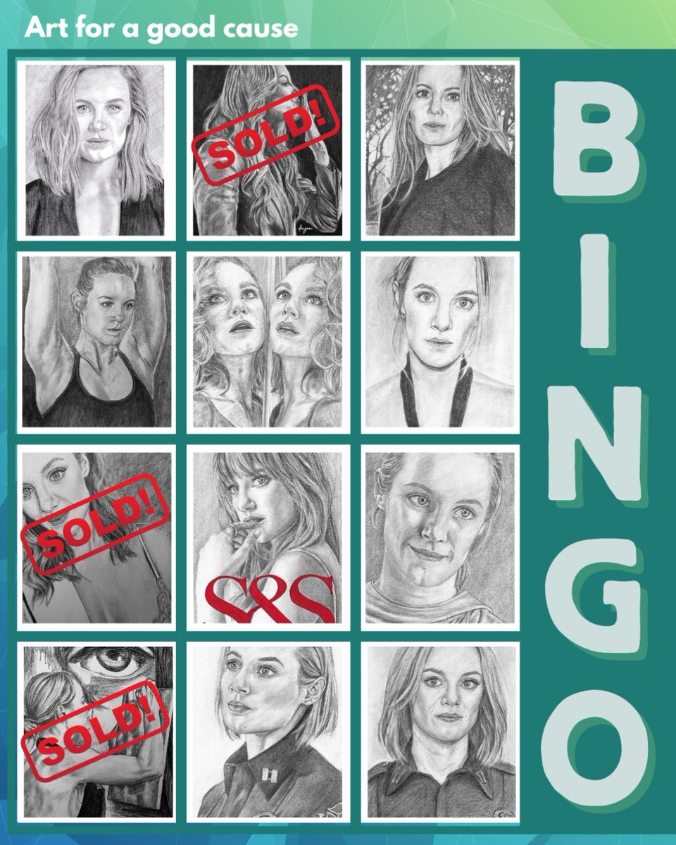 mayastherapist's tweet photo. The fundraiser is still going, and more pieces have found their homes! Thank you so much to everyone who has bought, donated, shared, or cheered this little art-for-a-good-cause project on. Every bit of support means a lot! 🤍🩶🖤 https://t.co/cuf8Ouyj8C