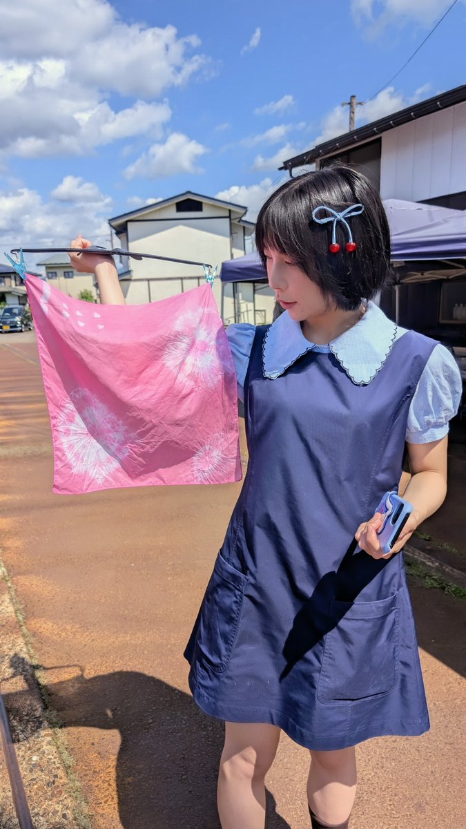 gara_pon's tweet photo. 早く乾け！と突然回りだして米沢の陽射しと風をたっぷり浴びさせて… #水クレじゃーにー https://t.co/y60qW2fL6n