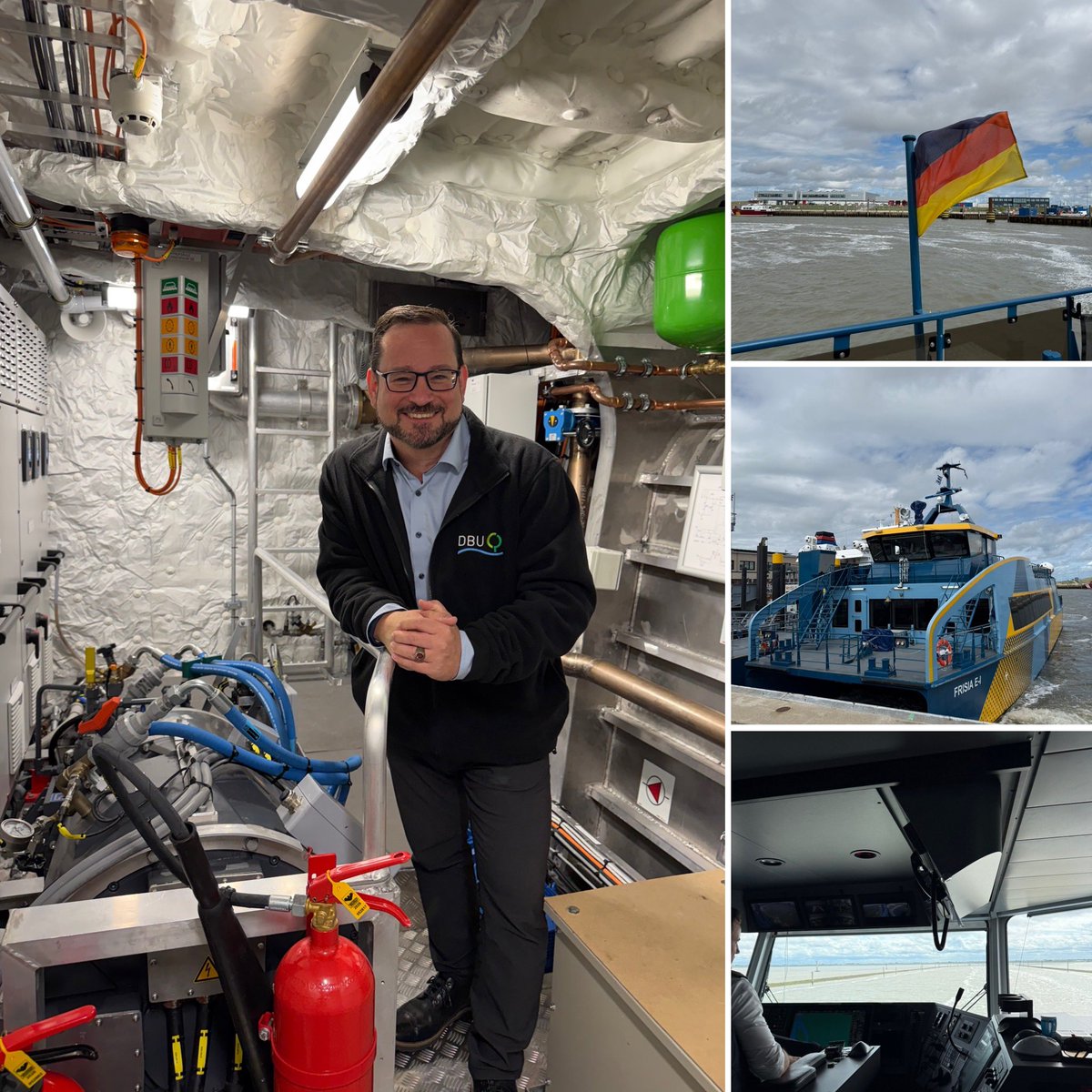 alexbonde's tweet photo. Wichtig für Innovationsförderer: der Blick in den Maschinenraum!
⚡Volle Kraft #elektrisch: innovativer E-Antrieb im #Wattenmeer. Zwischen Norddeich und Juist zeigt der Katamaran FRISIA 3, wie moderne Antriebstechnik Schifffahrt leiser, effizienter und emissionsärmer macht.🔋🌊 https://t.co/vBk3FwzIJ4