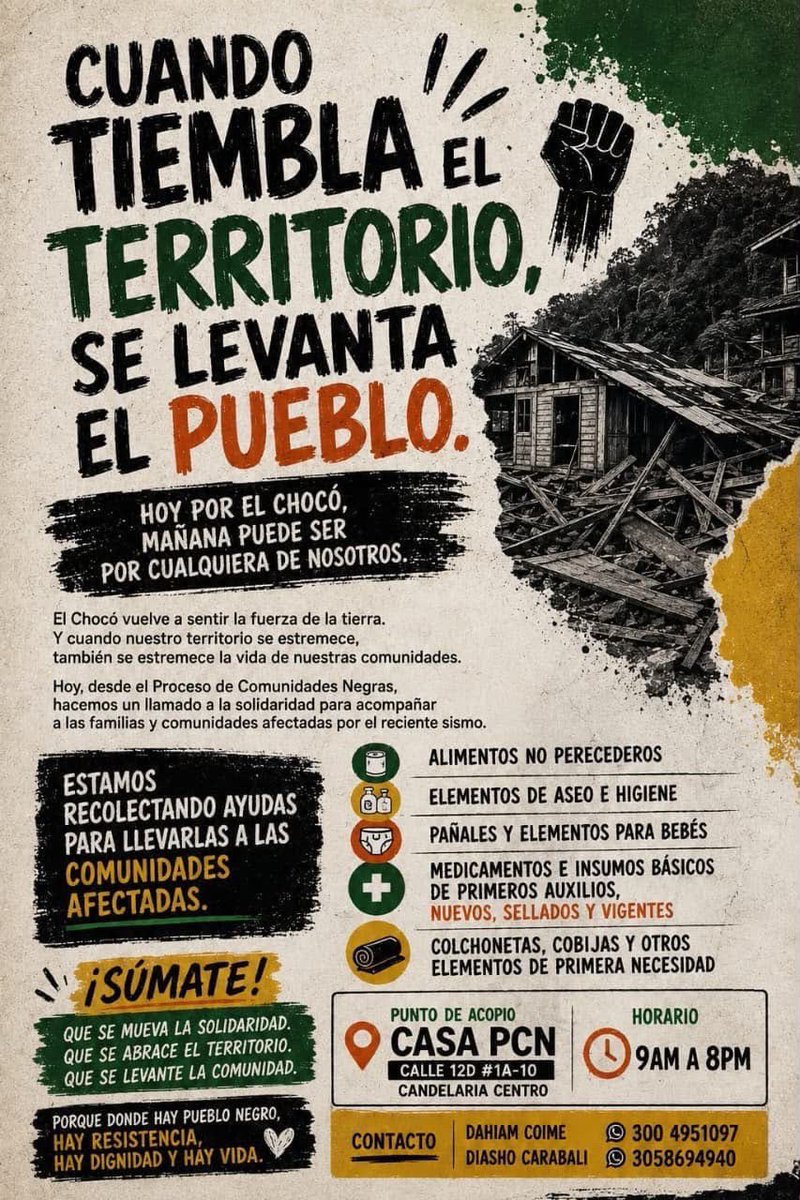 athenea_roja's tweet photo. CENTRO DE ACOPIO EN BOGOTÁ 📍 https://t.co/jQZUWoyCnE