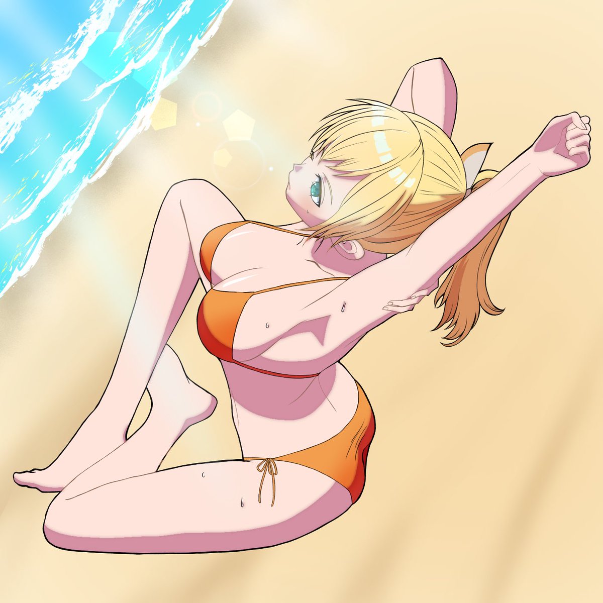 kilikomedetou's tweet photo. 俯瞰の練習したかったんだけど難しいねの水着ドラ https://t.co/CTGQlGqI0m