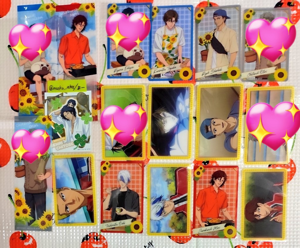 maku__aka's tweet photo. 【交換・譲渡】新テニスの王子様 テニプリ サマバレ アニメイトフェア

譲→クリアシート、特典クリアしおり
手塚、宍戸、越知、毛利、橘

求→画像2枚目千歳∞、各220円+送料

千歳は買取もいたします。
譲渡はキャラごとでお願いします。
よろしくお願いいたします。 https://t.co/Sz1waDJ62Z