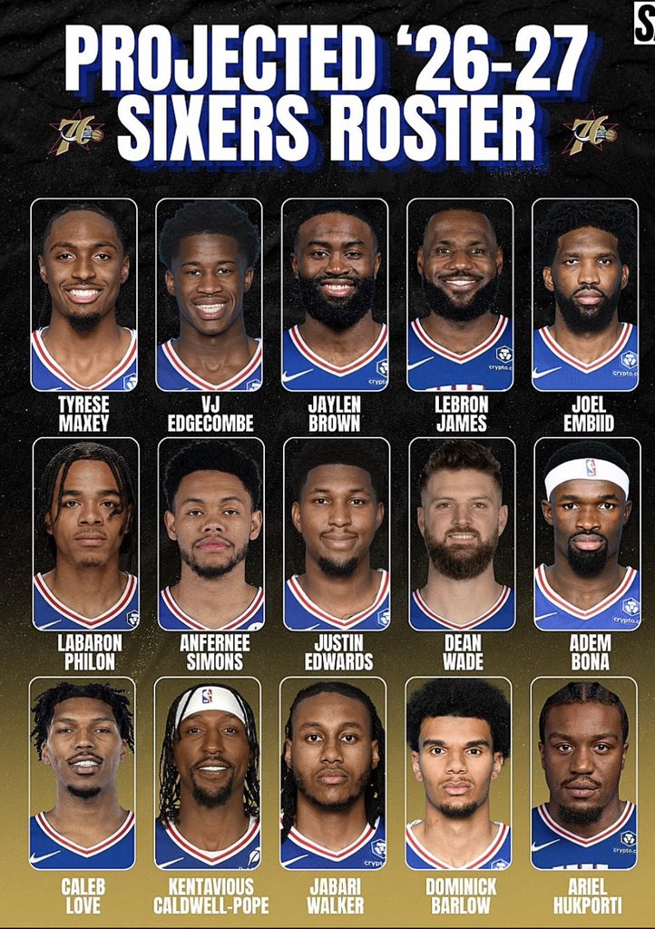 AidanLaPorta69's tweet photo. I still haven’t processed how Mike Gansey took the huge mess Morey left and turned the roster into THIS….. https://t.co/5Csp3LN5u2