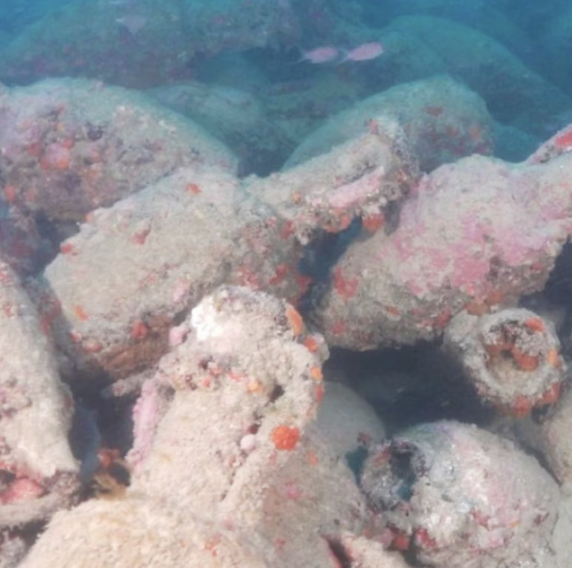 LMPositif's tweet photo. 🇮🇹 Au large de la Sicile, une épave romaine, vieille d’au moins 2 100 ans, vient d’être découverte, chargée de centaines d’amphores encore à bord. Une véritable capsule temporelle sous-marine, considérée comme l’une des découvertes majeures de ces dernières années en archéologie sous-marine. 🏺 (Libération)

📸 Ministère de la Culture italien