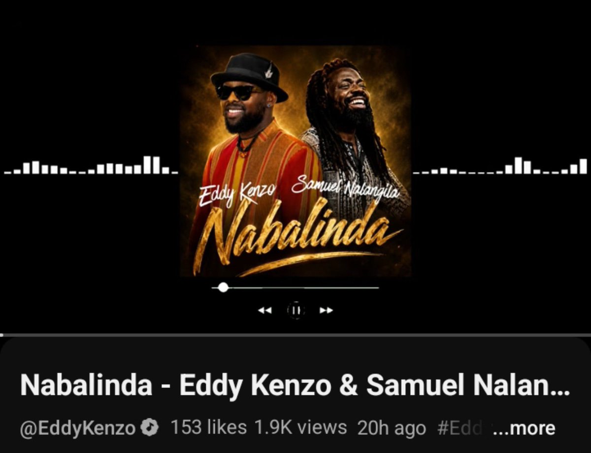 Echoonestudio's tweet photo. @eddykenzoficial 
🌍🔥 Two voices, one powerful sound. NABALINDA by Eddy Kenzo &amp; Samuel Nalanga is here!

#Nabalinda #EddyKenzo #UgandanMusic https://t.co/NXnHNE1lD2