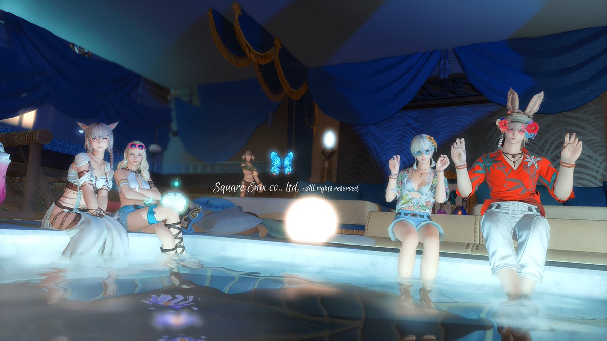 Bell912_FF14's tweet photo. 少しだけお邪魔してきました🏄️
#BlueButterfly14 https://t.co/K4faAqBMk1